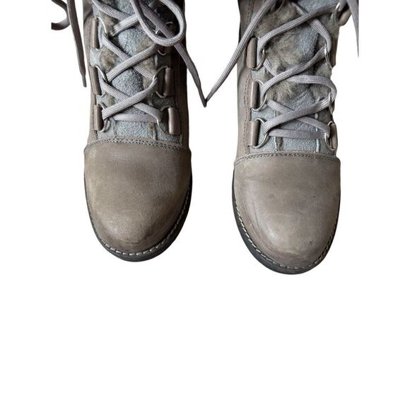 Luxe De Leon Aura Leather Boot size 10 Smoke Gray - Picture 9 of 11